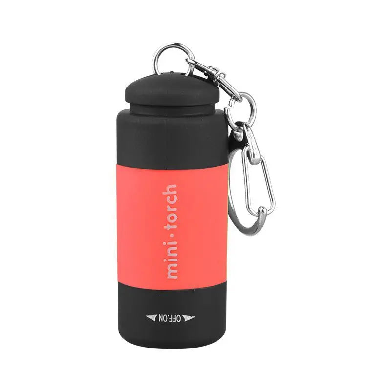 LED Micro Pocket Flashlight Portable USB Rechargeable Keychain Flashlight Waterproof Home Outdoor Hiking Camping Flashlight