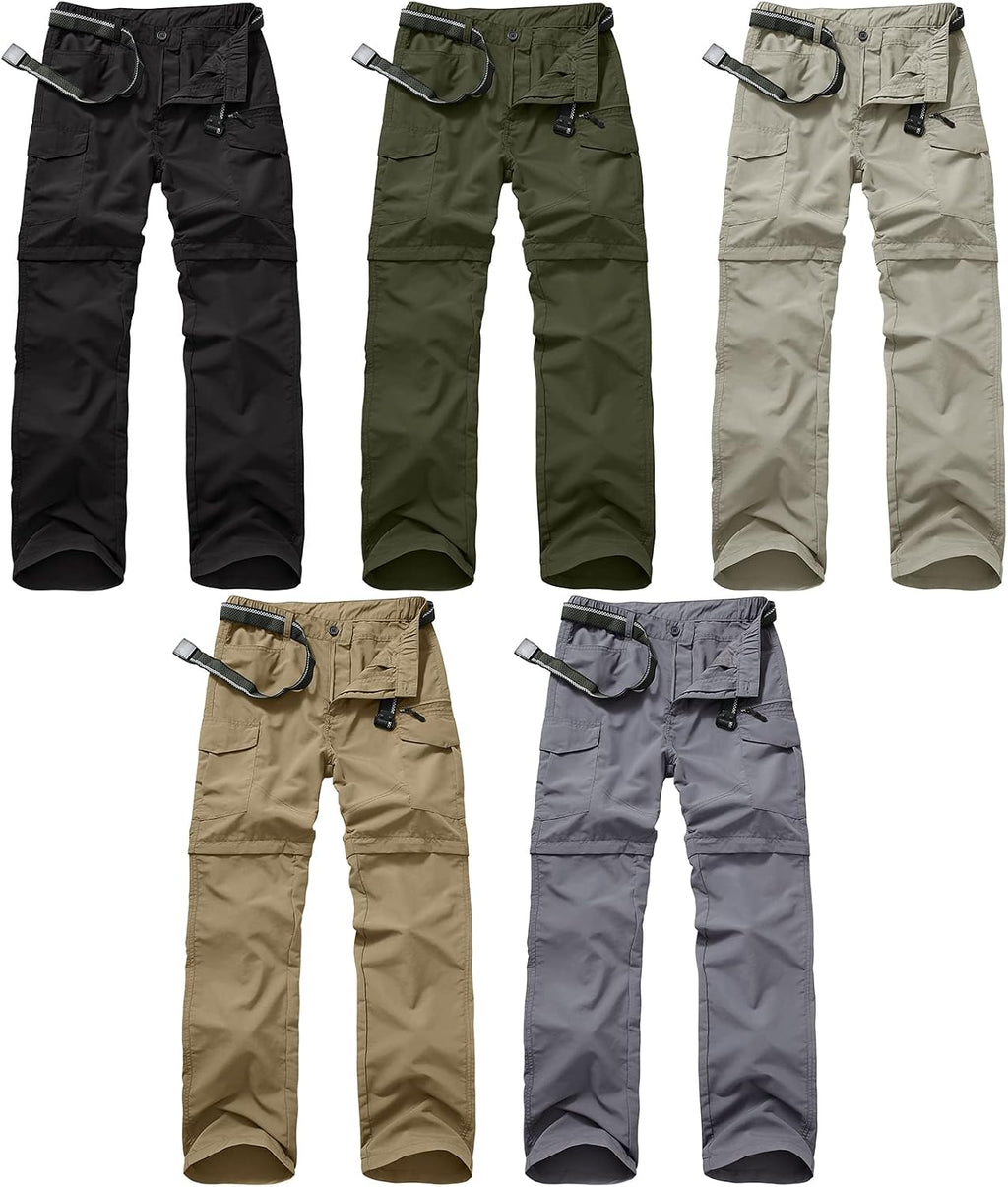 Boy Scout Pants Hiking Mens Convertible Zip off Safari Fishing