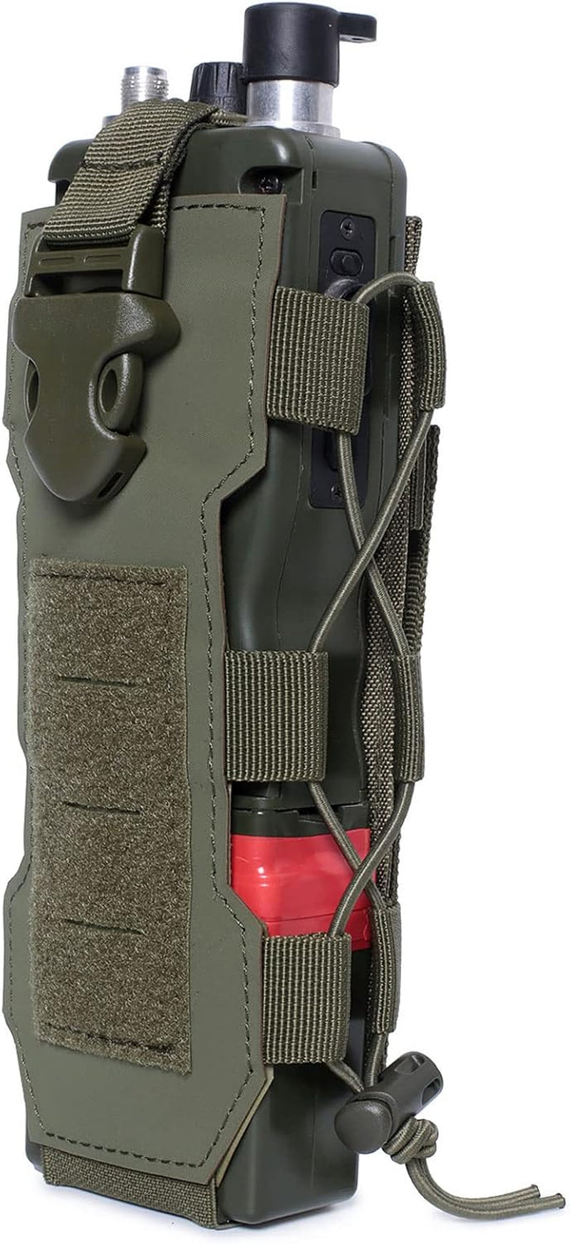 Tactical Molle Water Bottle Pouch & Adjustable Radio Holster Pouch Holder