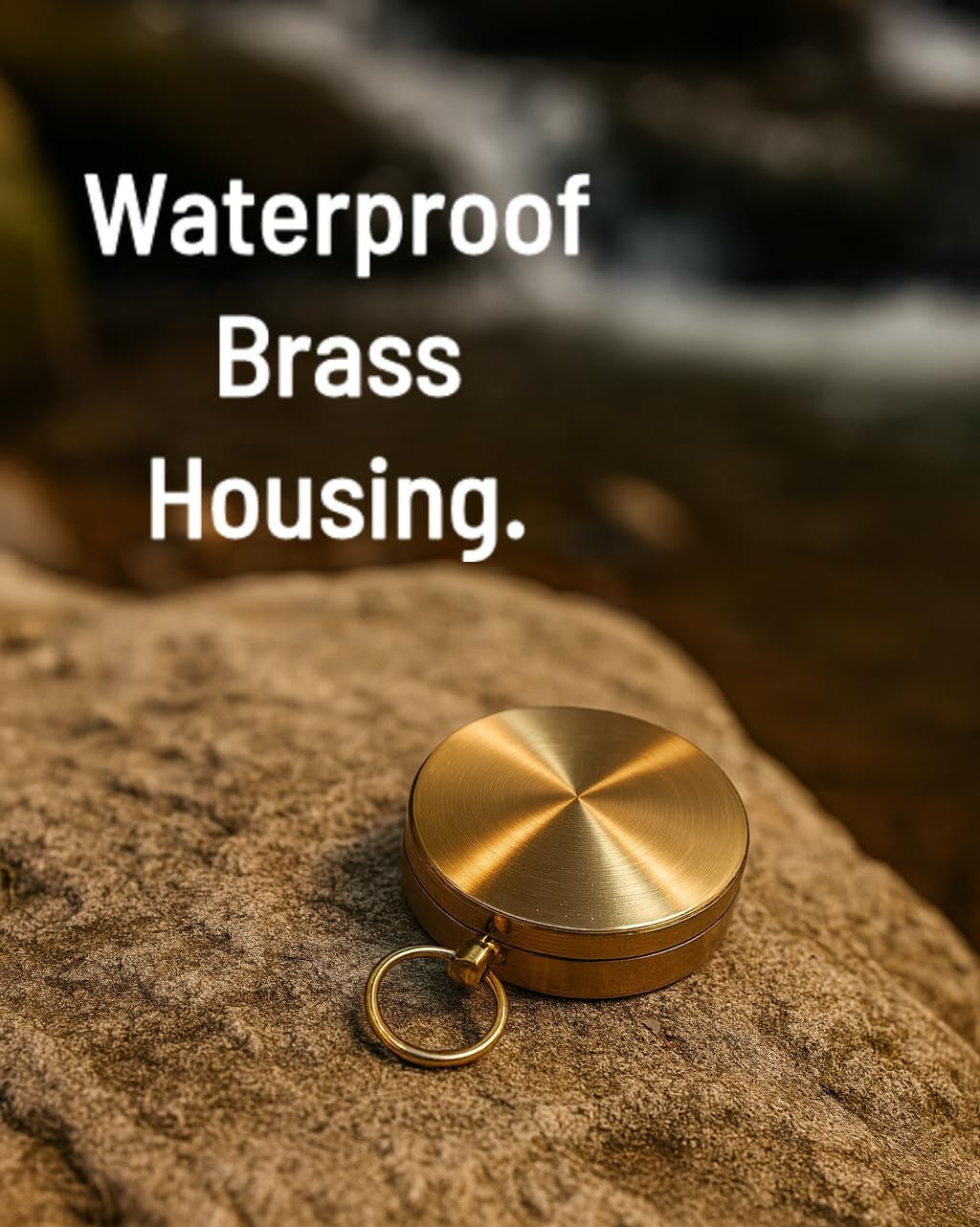 Glow in the Dark Brass Pocket Compass for Kids – Waterproof Navigation Tool for Camping, Hiking, Backpacking, Orienteering, Hunting, Survival Gear, Outdoor Safety & Adventure Gift
