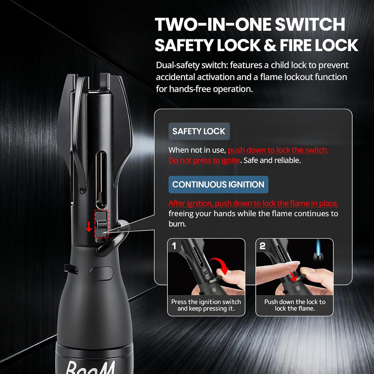 Refillable Butane Torch Lighter for Camping and Outdoor Use