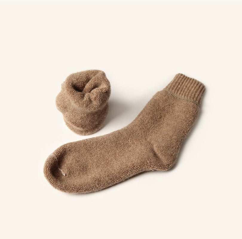 5 Pairs Men Merino Wool Cushioned Fleece Thermal Thick Warm Hiking Heavy Socks