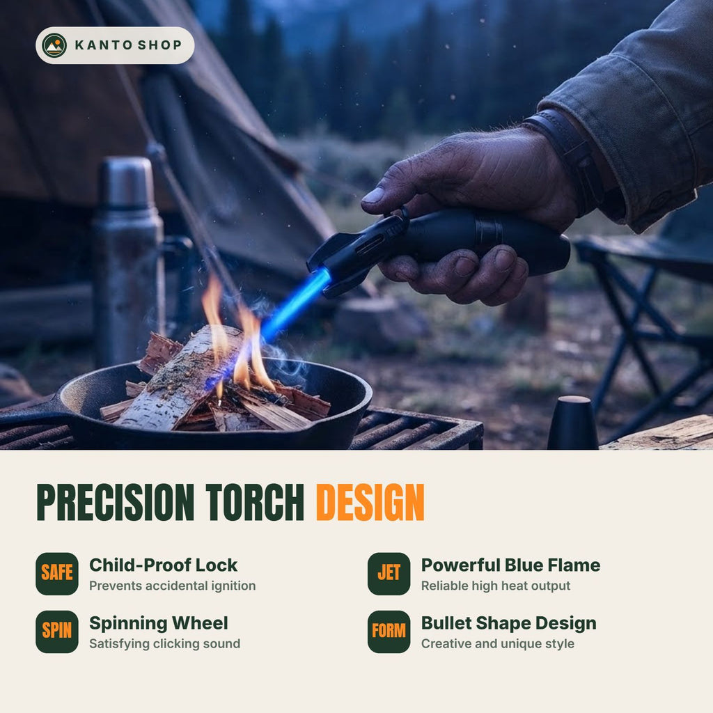 Refillable Butane Torch Lighter