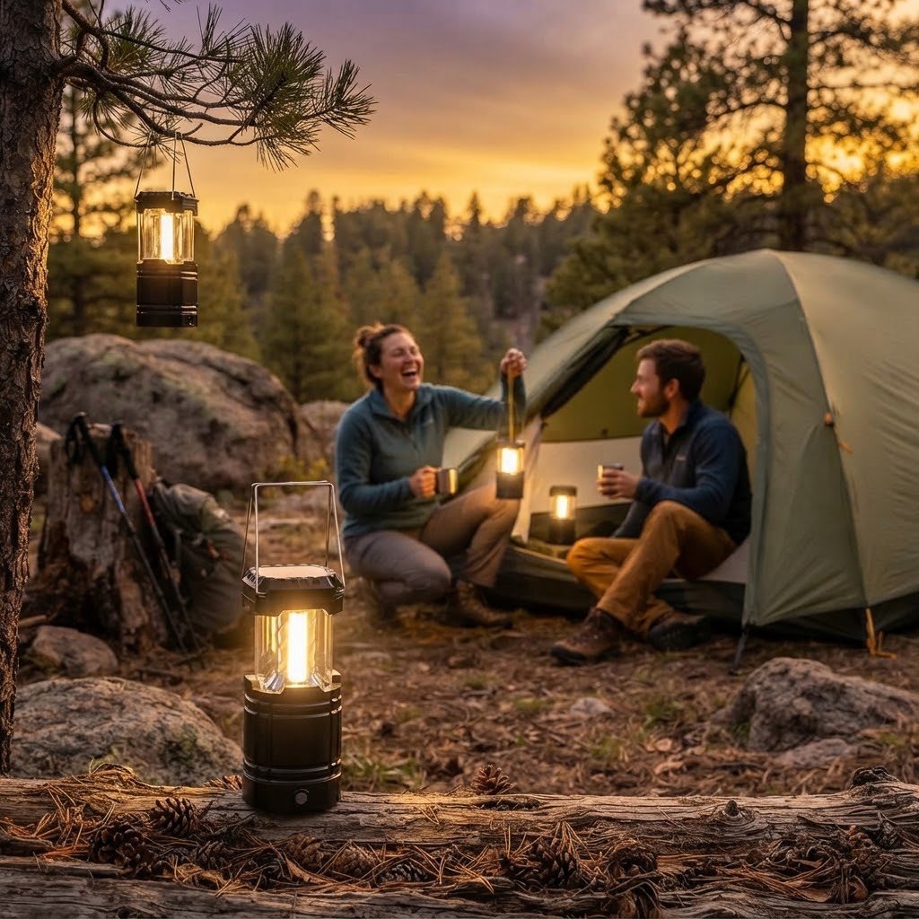 Solar Camping Lantern (4-Pack)