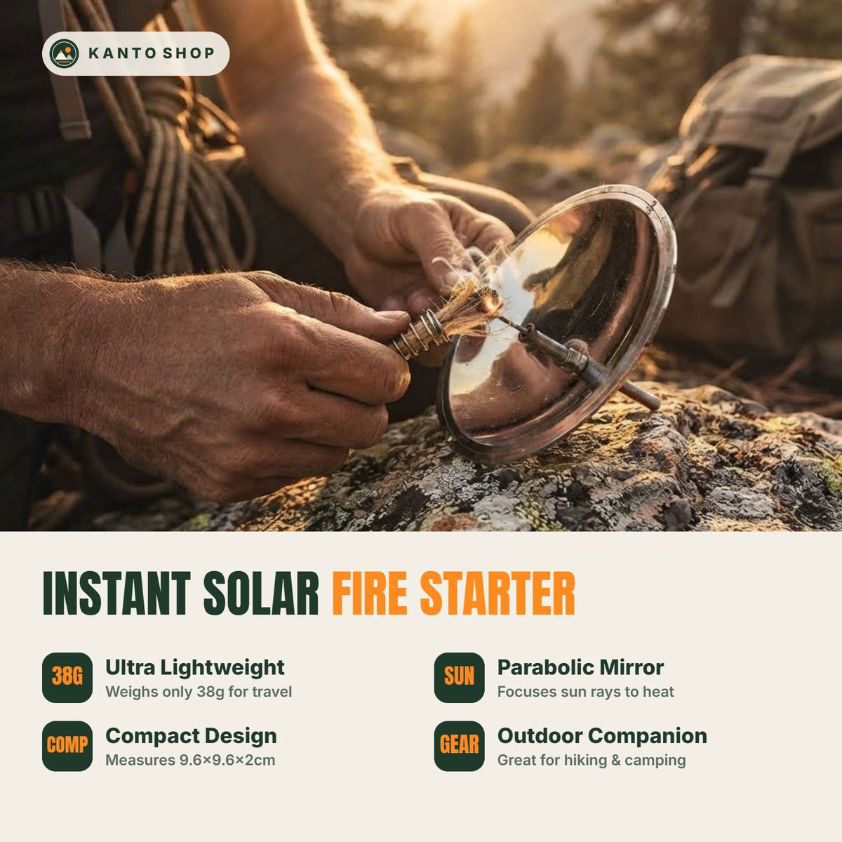 Solar Spark Fire Starter